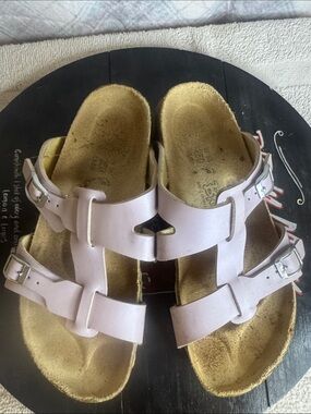 Women’s Casual Double-Buckle Sandals - Light Pink